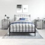 vidaXL Noptiere, 2 buc., gri sonoma, 40x42x60 cm, lemn prelucrat vidaXL Noptiere, 2 buc., gri sonoma, 40x42x60 cm, lemn prelucrat