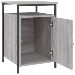 vidaXL Noptiere, 2 buc., gri sonoma, 40x42x60 cm, lemn prelucrat vidaXL Noptiere, 2 buc., gri sonoma, 40x42x60 cm, lemn prelucrat
