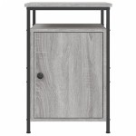 vidaXL Noptiere, 2 buc., gri sonoma, 40x42x60 cm, lemn prelucrat vidaXL Noptiere, 2 buc., gri sonoma, 40x42x60 cm, lemn prelucrat