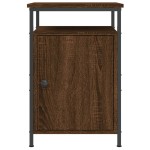 vidaXL Noptiere, 2 buc., stejar maro, 40x42x60 cm, lemn prelucrat