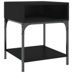 vidaXL Noptiere, 2 buc., negru, 40x41x50 cm, lemn compozit