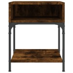 vidaXL Noptiere, 2 buc., stejar fumuriu, 40x41x50 cm, lemn compozit