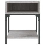 vidaXL Noptiere, 2 buc., gri sonoma, 40x41x50 cm, lemn compozit vidaXL Noptiere, 2 buc., gri sonoma, 40x41x50 cm, lemn compozit