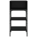 vidaXL Noptiere, 2 buc., negru, 35x34,5x70 cm, lemn compozit vidaXL Noptiere, 2 buc., negru, 35x34,5x70 cm, lemn compozit