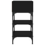 vidaXL Noptiere, 2 buc., negru, 35x34,5x70 cm, lemn compozit vidaXL Noptiere, 2 buc., negru, 35x34,5x70 cm, lemn compozit