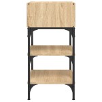 vidaXL Noptiere, 2 buc., stejar sonoma, 35x34,5x70 cm, lemn compozit