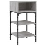 vidaXL Noptiere, 2 buc., gri sonoma, 35x34,5x70 cm, lemn compozit