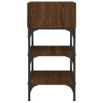 vidaXL Noptiere, 2 buc., stejar maro, 35x34,5x70 cm, lemn compozit