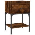 vidaXL Noptiere, 2 buc., stejar fumuriu, 40,5x31x60 cm, lemn compozit vidaXL Noptiere, 2 buc., stejar fumuriu, 40,5x31x60 cm, lemn compozit