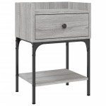 vidaXL Noptiere, 2 buc., gri sonoma, 40,5x31x60 cm, lemn compozit vidaXL Noptiere, 2 buc., gri sonoma, 40,5x31x60 cm, lemn compozit