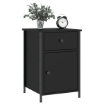 vidaXL Noptiere, 2 buc., negru, 40x42x60 cm, lemn prelucrat vidaXL Noptiere, 2 buc., negru, 40x42x60 cm, lemn prelucrat