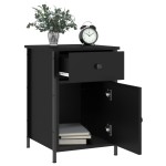 vidaXL Noptiere, 2 buc., negru, 40x42x60 cm, lemn prelucrat vidaXL Noptiere, 2 buc., negru, 40x42x60 cm, lemn prelucrat