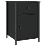 vidaXL Noptiere, 2 buc., negru, 40x42x60 cm, lemn prelucrat vidaXL Noptiere, 2 buc., negru, 40x42x60 cm, lemn prelucrat