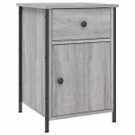 vidaXL Noptiere, 2 buc., gri sonoma, 40x42x60 cm, lemn prelucrat vidaXL Noptiere, 2 buc., gri sonoma, 40x42x60 cm, lemn prelucrat