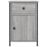 vidaXL Noptiere, 2 buc., gri sonoma, 40x42x60 cm, lemn prelucrat vidaXL Noptiere, 2 buc., gri sonoma, 40x42x60 cm, lemn prelucrat
