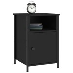 vidaXL Noptiere, 2 buc., negru, 40x42x60 cm, lemn prelucrat vidaXL Noptiere, 2 buc., negru, 40x42x60 cm, lemn prelucrat