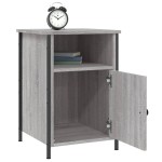vidaXL Noptiere, 2 buc., gri sonoma, 40x42x60 cm, lemn prelucrat vidaXL Noptiere, 2 buc., gri sonoma, 40x42x60 cm, lemn prelucrat