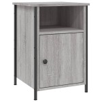 vidaXL Noptiere, 2 buc., gri sonoma, 40x42x60 cm, lemn prelucrat vidaXL Noptiere, 2 buc., gri sonoma, 40x42x60 cm, lemn prelucrat