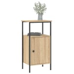 vidaXL Noptieră, stejar sonoma, 41x31x80 cm, lemn compozit vidaXL Noptieră, stejar sonoma, 41x31x80 cm, lemn compozit