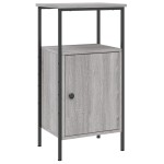 vidaXL Noptiere, 2 buc., gri sonoma, 41x31x80 cm, lemn compozit vidaXL Noptiere, 2 buc., gri sonoma, 41x31x80 cm, lemn compozit