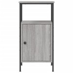 vidaXL Noptiere, 2 buc., gri sonoma, 41x31x80 cm, lemn compozit vidaXL Noptiere, 2 buc., gri sonoma, 41x31x80 cm, lemn compozit