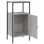 vidaXL Noptiere, 2 buc., gri sonoma, 41x31x80 cm, lemn compozit vidaXL Noptiere, 2 buc., gri sonoma, 41x31x80 cm, lemn compozit