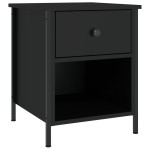 vidaXL Noptiere, 2 buc., negru, 40x42x50 cm, lemn compozit