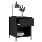 vidaXL Noptiere, 2 buc., negru, 40x42x50 cm, lemn compozit