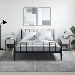 vidaXL Noptiere, 2 buc., gri sonoma, 40x42x50 cm, lemn compozit vidaXL Noptiere, 2 buc., gri sonoma, 40x42x50 cm, lemn compozit