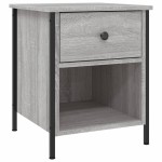 vidaXL Noptiere, 2 buc., gri sonoma, 40x42x50 cm, lemn compozit vidaXL Noptiere, 2 buc., gri sonoma, 40x42x50 cm, lemn compozit