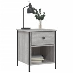 vidaXL Noptiere, 2 buc., gri sonoma, 40x42x50 cm, lemn compozit vidaXL Noptiere, 2 buc., gri sonoma, 40x42x50 cm, lemn compozit