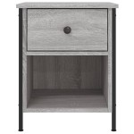 vidaXL Noptiere, 2 buc., gri sonoma, 40x42x50 cm, lemn compozit vidaXL Noptiere, 2 buc., gri sonoma, 40x42x50 cm, lemn compozit