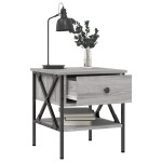 vidaXL Noptiere, 2 buc., gri sonoma, 40x42x45 cm, lemn compozit vidaXL Noptiere, 2 buc., gri sonoma, 40x42x45 cm, lemn compozit