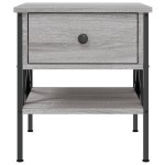 vidaXL Noptiere, 2 buc., gri sonoma, 40x42x45 cm, lemn compozit vidaXL Noptiere, 2 buc., gri sonoma, 40x42x45 cm, lemn compozit