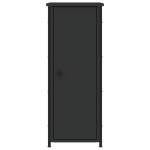 vidaXL Noptiere, 2 buc., negru, 32x42x80 cm, lemn compozit vidaXL Noptiere, 2 buc., negru, 32x42x80 cm, lemn compozit