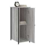 vidaXL Noptiere, 2 buc., gri sonoma, 32x42x80 cm, lemn compozit