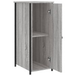 vidaXL Noptiere, 2 buc., gri sonoma, 32x42x80 cm, lemn compozit