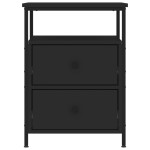 vidaXL Noptiere, 2 buc., negru, 44x45x60 cm, lemn compozit