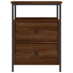 vidaXL Noptiere, 2 buc., stejar maro, 44x45x60 cm, lemn compozit