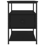 vidaXL Noptiere, 2 buc., negru, 40x42x56 cm, lemn compozit