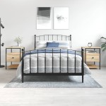 vidaXL Noptiere, 2 buc., stejar sonoma, 40x42x56 cm, lemn compozit