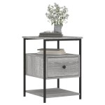 vidaXL Noptiere, 2 buc., gri sonoma, 40x42x56 cm, lemn compozit vidaXL Noptiere, 2 buc., gri sonoma, 40x42x56 cm, lemn compozit
