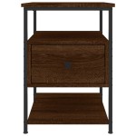 vidaXL Noptiere, 2 buc., stejar maro, 40x42x56 cm, lemn compozit