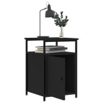 vidaXL Noptiere, 2 buc., negru, 40x42x60 cm, lemn prelucrat vidaXL Noptiere, 2 buc., negru, 40x42x60 cm, lemn prelucrat
