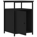 vidaXL Noptiere, 2 buc., negru, 40x42x60 cm, lemn prelucrat vidaXL Noptiere, 2 buc., negru, 40x42x60 cm, lemn prelucrat