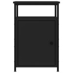 vidaXL Noptiere, 2 buc., negru, 40x42x60 cm, lemn prelucrat vidaXL Noptiere, 2 buc., negru, 40x42x60 cm, lemn prelucrat