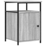 vidaXL Noptiere, 2 buc., gri sonoma, 40x42x60 cm, lemn prelucrat vidaXL Noptiere, 2 buc., gri sonoma, 40x42x60 cm, lemn prelucrat