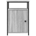 vidaXL Noptiere, 2 buc., gri sonoma, 40x42x60 cm, lemn prelucrat vidaXL Noptiere, 2 buc., gri sonoma, 40x42x60 cm, lemn prelucrat