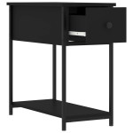 vidaXL Noptieră, negru, 30x60x60 cm, lemn prelucrat vidaXL Noptieră, negru, 30x60x60 cm, lemn prelucrat
