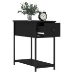 vidaXL Noptiere, 2 buc., negru, 30x60x60 cm, lemn prelucrat vidaXL Noptiere, 2 buc., negru, 30x60x60 cm, lemn prelucrat
